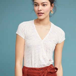 Anthropologie Maeve Leila Wrap Top - S
